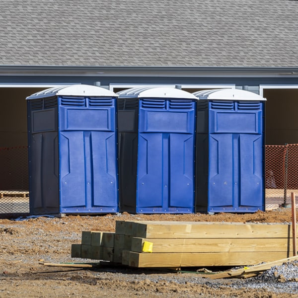 how can i report damages or issues with the portable restrooms during my rental period in New Lexington OH